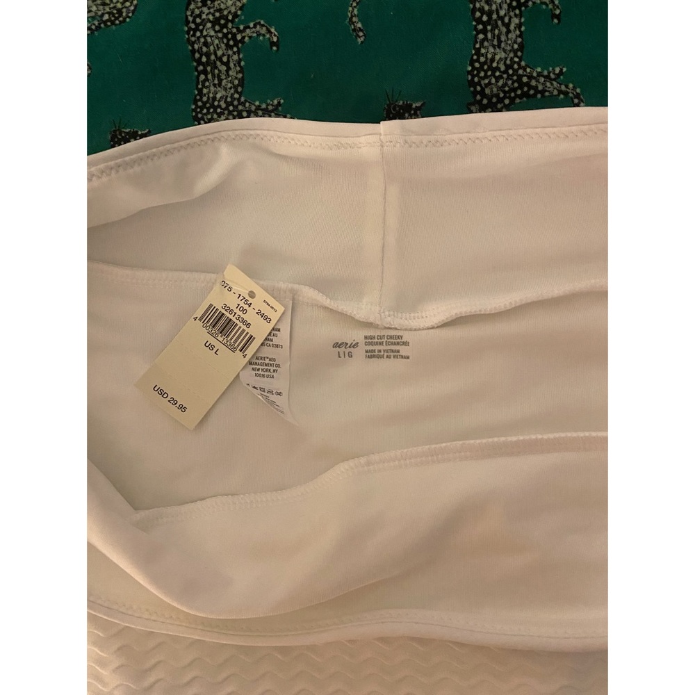 NWT Aerie Jacquard High Cut Cheeky Bikini Bottom - Picture 6 of 9